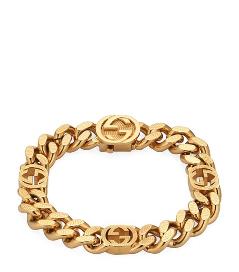 gucci interlocking size 20|Gucci Interlocking G 18k Gold Chain Bracelet .